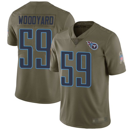 Tennessee Titans Limited Olive Men Wesley Woodyard Jersey NFL Football #59 2017 Salute to Service->tennessee titans->NFL Jersey